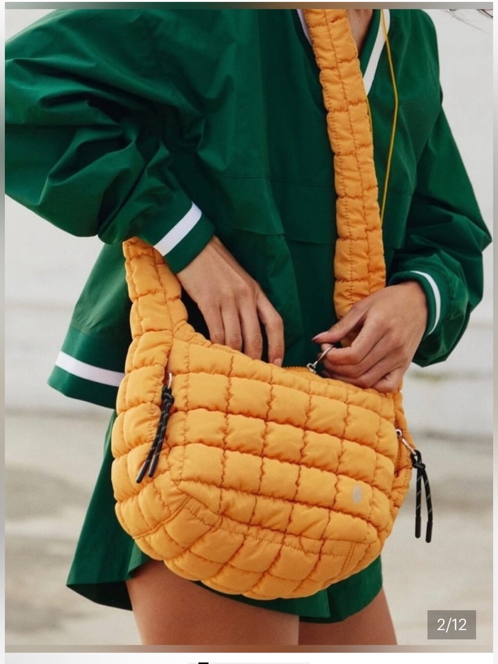 Free People FP Movement Quilted Baby Sling Bag NWT